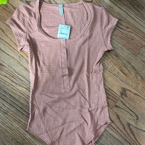 Free People coral top, size XS never worn